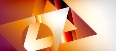 Triangle abstract background with shiny and glossy effects. Vector Illustration For Wallpaper, Banner, Background, Card, Book Illustration, landing page