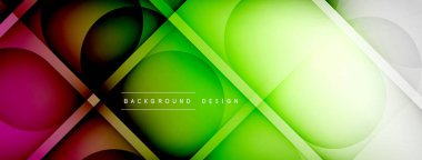 Soyut arkaplan - geometrik bileşim ışık ve gölgelerle oluşturuldu. Teknoloji veya iş dijital şablonu