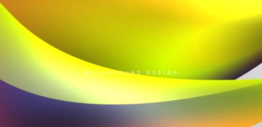 Soyut arkaplan renklerine sahip güzel sıvı şekiller