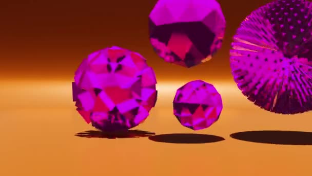 Glass Sphere Background Motion Graphics Seamless Looping Video — Αρχείο Βίντεο