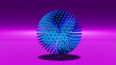 3d glass sphere background motion graphics, seamless looping video