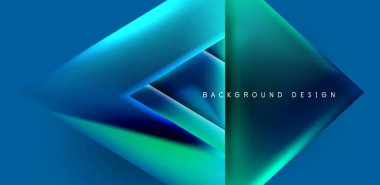 Renkli sıvı gradyanlı gelecekçi üçgen vektörü soyut arkaplan