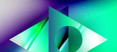 Triangle abstract background with shiny and glossy effects. Vector Illustration For Wallpaper, Banner, Background, Card, Book Illustration, landing page