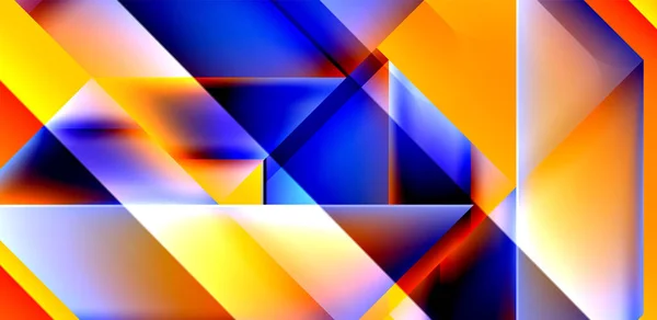 Lignes Lumineuses Dynamiques Fond Abstrait Bandes Aux Couleurs Fluides Gradients — Image vectorielle