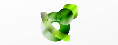 Metalik parlak geometrik yüzeyler, yuvarlak şekiller ve daireler. Duvar kağıdı, afiş, arkaplan, kart, kitap illüstrasyonu, iniş sayfası için dijital ağ geleceksel şablonu