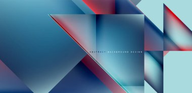 Akışkan gradyan renklerle dinamik üçgen tasarımı soyut arkaplan