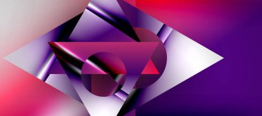 Triangle abstract background with shiny and glossy effects. Vector Illustration For Wallpaper, Banner, Background, Card, Book Illustration, landing page