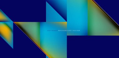 Akışkan gradyan renklerle dinamik üçgen tasarımı soyut arkaplan