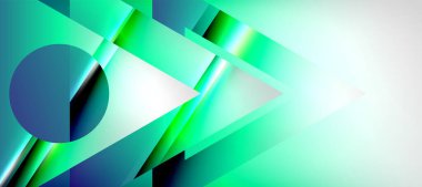 Triangle abstract background with shiny and glossy effects. Vector Illustration For Wallpaper, Banner, Background, Card, Book Illustration, landing page