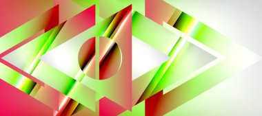 Triangle abstract background with shiny and glossy effects. Vector Illustration For Wallpaper, Banner, Background, Card, Book Illustration, landing page