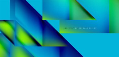 Akışkan gradyan renklerle dinamik üçgen tasarımı soyut arkaplan