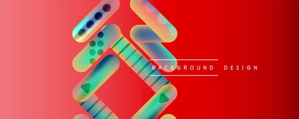 Shapes Lines Fluid Gradients Abstract Background Vector Illustration Wallpaper Banner — Wektor stockowy