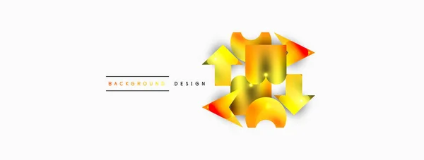 Composition Dynamique Formes Géométriques Brillantes Fond Abstrait Modèle Entreprise Techno — Image vectorielle