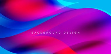 Zarif dalgalar ve akan sıvı soyut arka plan. Kapaklar, şablonlar, el ilanları, afişler, broşürler, afişler için şablon