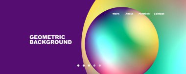 Trendy simple circle gradient abstract background. Vector Illustration For Wallpaper, Banner, Background, Card, Book Illustration, landing page