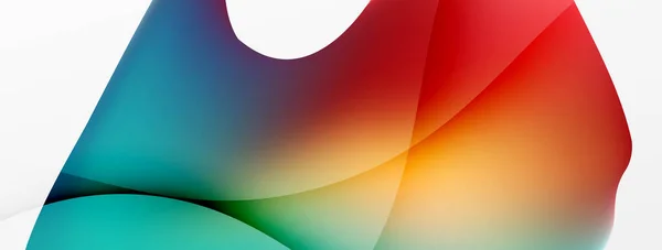 Abstract Background Fluid Gradient Color Wave Template Wallpaper Banner Background — Archivo Imágenes Vectoriales
