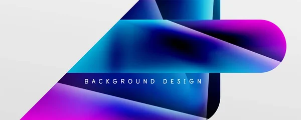 Triangle Fluid Color Gradient Abstract Background Vector Illustration Wallpaper Banner —  Vetores de Stock