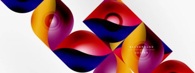 Vektör soyut geometrik arkaplan. Tekno çiçek yaprakları konsepti. Duvar kağıdı ya da doku tasarımı, parlak poster, afiş, broşür