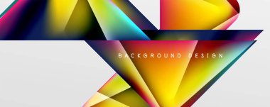 Triangle fluid color gradient abstract background. Vector Illustration For Wallpaper, Banner, Background, Card, Book Illustration, landing page