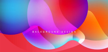 Spheres and circles abstract background, trendy colorful design. Vector Illustration For Wallpaper, Banner, Background, Card, Book Illustration, landing page