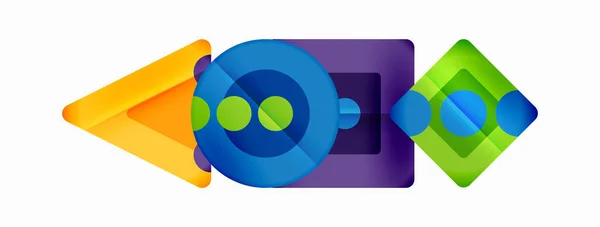 Τρίγωνα Και Κύκλους Αφηρημένο Φόντο Για Ταπετσαρία Πανό Φόντο Κάρτα — Διανυσματικό Αρχείο