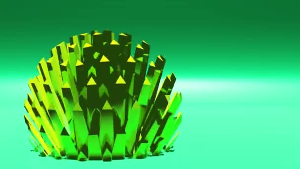 Animation Abstract Background Shiny Lights Futuristic Surface Glossy Metallic Geometric — Video Stock