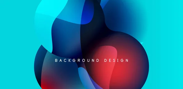 Bright Abstract Background Glossy Shiny Circle Sphere Composition Minimalist Geometric — Stok Vektör