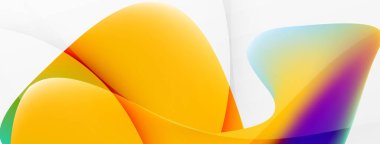 Abstract background. Fluid gradient color wave template for wallpaper, banner, background or landing