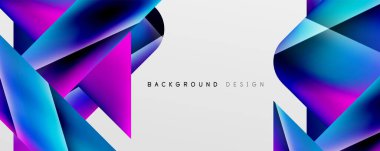 Triangle fluid color gradient abstract background. Vector Illustration For Wallpaper, Banner, Background, Card, Book Illustration, landing page