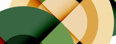 Gölgeler ile çevreler küçük geometrik bileşim soyut arkaplan