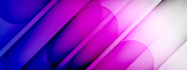 Light Geometric Abstract Background Lines Circles — Vettoriale Stock