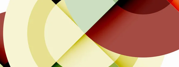 サークル流行最小限の幾何学的な抽象的な背景 ベクトルイラスト壁紙 バナー カード ブックイラスト ランディングページ — ストックベクタ
