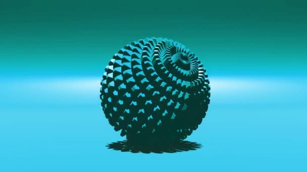 Abstract Rotation Ball Sphere Backdrop Futuristic Techno Motion Graphics Background — Vídeo de stock