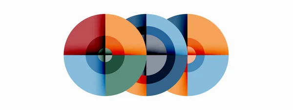 Круг Модный Минимальный Геометрический Абстрактный Фон Векторная Иллюстрация Обоев Баннера — стоковый вектор