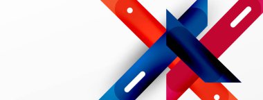 Arka plan dinamik çizgileri geometrik duvar kağıdı. Duvar kağıdı afişi ya da iniş sayfası için çizgili kompozisyon vektör illüstrasyonu