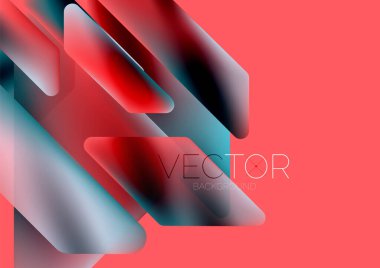 Tech minimal geometric wallpaper. Creative abstract background. Vector illustration for wallpaper banner background or landing page