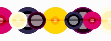 Gölgeler ile çevreler küçük geometrik bileşim soyut arkaplan