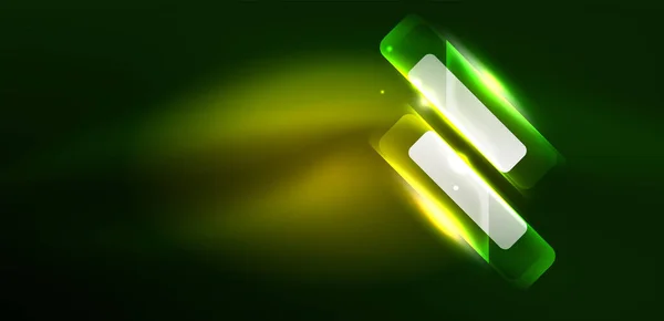 Neon Izzó Techno Vonalak Nyilak Tech Futurisztikus Absztrakt Háttér Sablon — Stock Vector