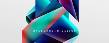 Triangle fluid color gradient abstract background. Vector Illustration For Wallpaper, Banner, Background, Card, Book Illustration, landing page