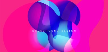 Bright abstract background glossy shiny circle and sphere composition. Minimalist geometric vector Illustration For Wallpaper, Banner, Background, Card