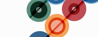 Gölgeler ile çevreler küçük geometrik bileşim soyut arkaplan