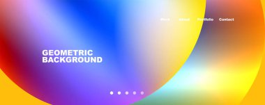 Trendy simple circle gradient abstract background. Vector Illustration For Wallpaper, Banner, Background, Card, Book Illustration, landing page