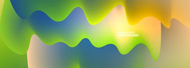 Kapaklar, şablonlar, el ilanları, pankartlar, broşürler, afişler için dinamik sıvı dalgalar soyut arkaplan