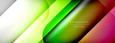 Vector abstract line background with glowing effects and shadows. Vector Illustration For Wallpaper, Banner, Background, Card, Book Illustration, landing page