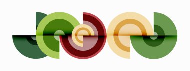 Gölgeler ile çevreler küçük geometrik bileşim soyut arkaplan