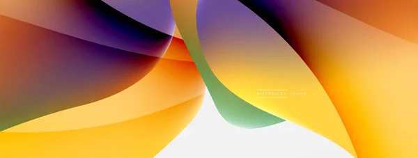 Fluid Color Abstract Background Liquid Gradients Wave Pattern Trendy Techno — Vettoriale Stock
