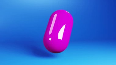 3 boyutlu hap animasyonu. Kusursuz döngü videosu