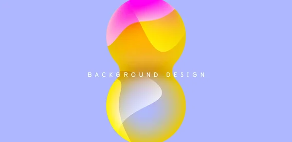 Spheres Circles Abstract Background Trendy Colorful Design Vector Illustration Wallpaper — Stockvektor