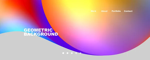 Trendy Simple Circle Gradient Abstract Background Vector Illustration Wallpaper Banner — Wektor stockowy