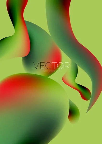Fluid Shapes Vertical Wallpaper Background Vector Illustration Banner Background Landing — Stockvektor
